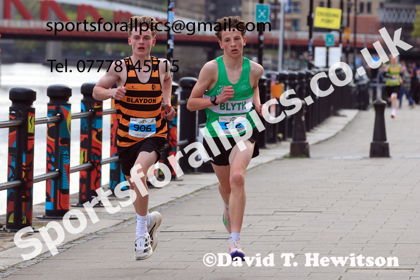 Junior 3k, 2026 Quayside 5k and Junior 3k, Newcastle/Gateshead. Photo: David T. Hewitson/Sports for All Pics
